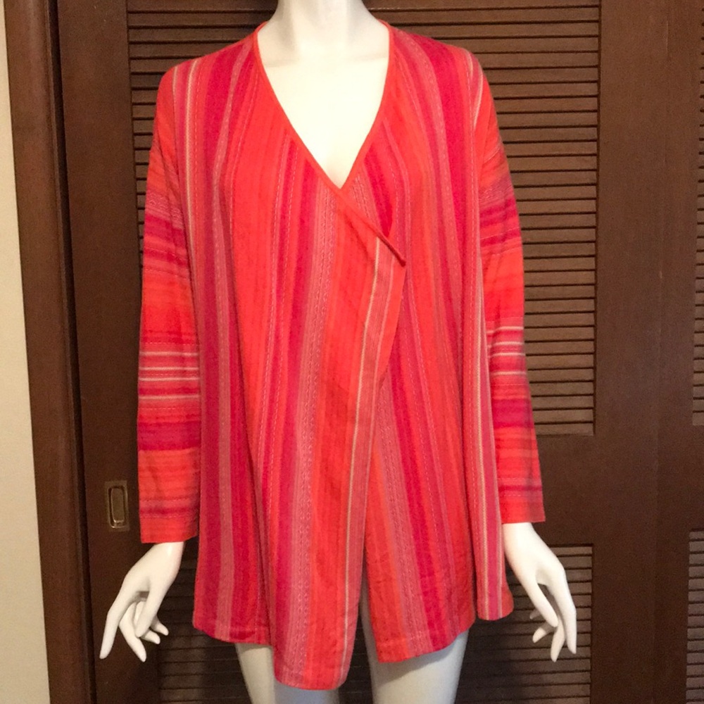 NWOT J Jill Open Drape Front Cardigan